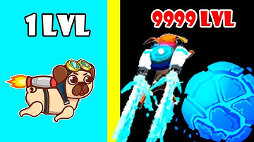 Jetpack DOG Jumper HACK! Max Level Evolution Dog World Record in Jetpack Jump Dog