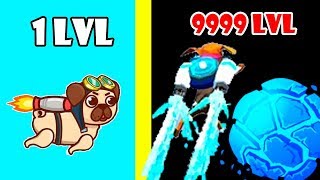 Jetpack DOG Jumper HACK! Max Level Evolution Dog World Record in Jetpack Jump Dog screenshot 4