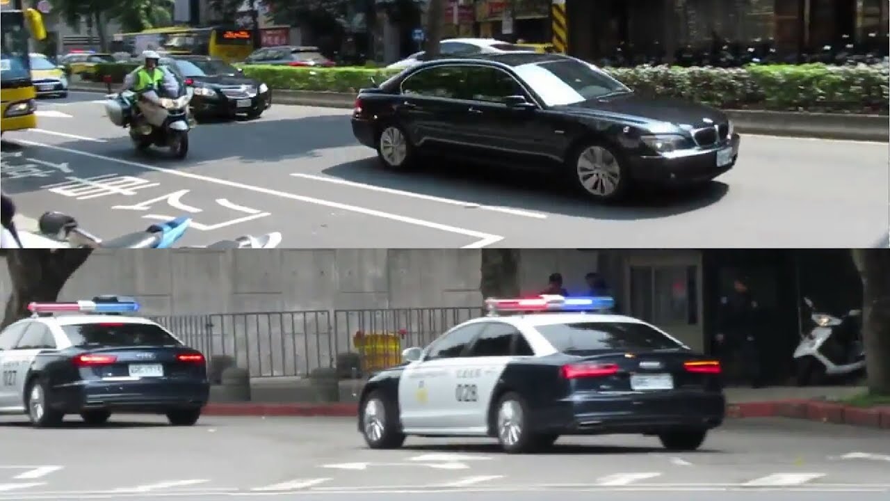 二連發 台北市巧遇警車護送車隊police Escort Motorcades In Taipei City X2 Youtube