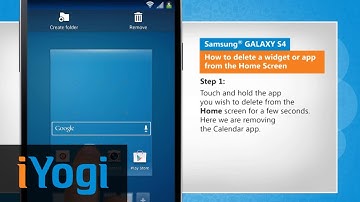 Remove a Widget or App from the Home Screen on Samsung® GALAXY S4