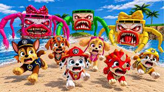 RUN FAST, PAW PATROL!😱THE MONSTER BUS FAMILY IS CHASING YOU in Gmod! | Episode 47, Part 4#garrysmod