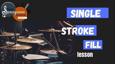 HOW TO PLAY SINGLE STROKES FILL ON DRUMS| Drum lesson| Hindi  #drumlesson #singlestrokeroll