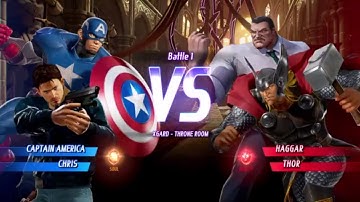 MARVEL VS. CAPCOM: INFINITE Captain America,Chris Redfield Alt.Requested Gameplay In Arcade Mode