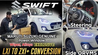 SWIFT 2021 LXI TO ZXI CONVERSION||MGP POWER WINDOW,ORVM,STEERING & REAR WIPER📞9820187037📞9820833594