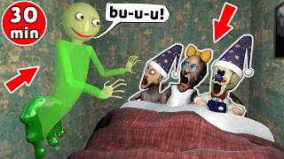 Granny vs Baldi-Ghost vs Grandpa vs Ice Scream - funny horror animation (fun mix 17)