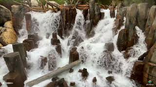 💙 4K Grizzly River Run Waterfall | Disney California Adventure | Relaxing White Noise