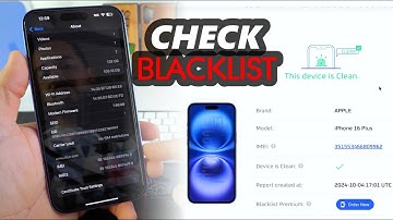 How To Check BLACKLIST Status iPhone 16
