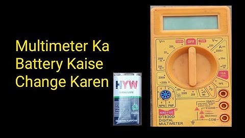 How To Change Multimeter Battery || Multimeter Battery Change