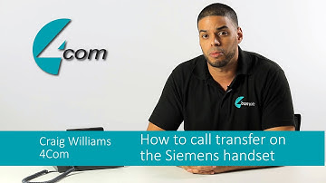 How to call transfer using a Siemens business telephone handset