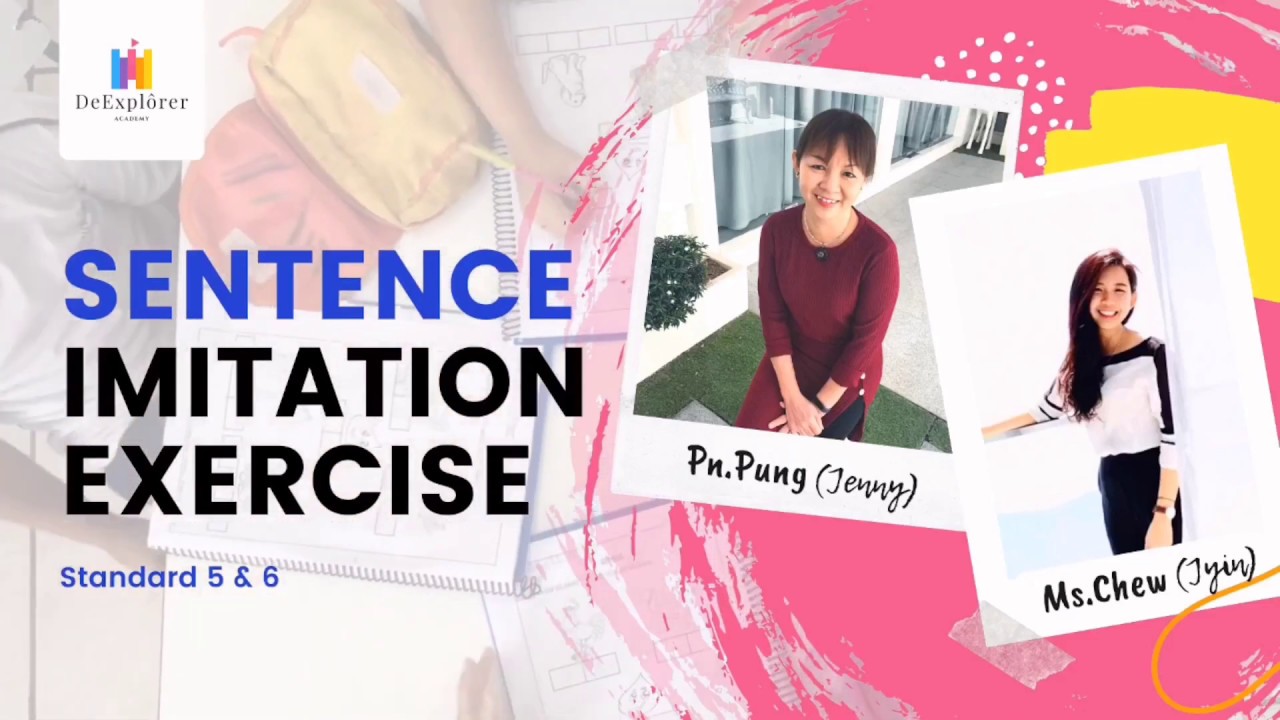 Std 5 6 Sentence Imitation Exercise YouTube