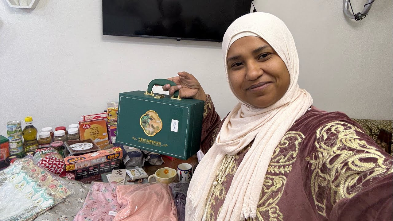 هدايا رمضان وصلت من قطر الله يعزهم 