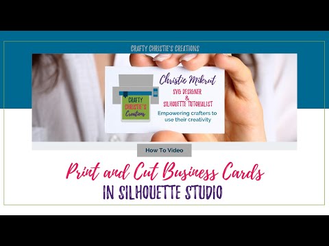 How to make Business Cards in Silhouette Studio
