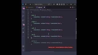 Create Animated 3D cube using HTML & CSS 🎲✨ No JavaScript needed #coding #webdevelopment #kodofy