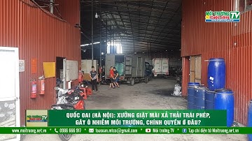 Quốc Oai (Hà Nội): Xưởng giặt mài xả thải trái phép, gây ô nhiễm môi trường, chính quyền ở đâu?