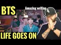 [American Ghostwriter] Reacts to: BTS (방탄소년단) 'Life Goes On' Official MV- Amazing writing!