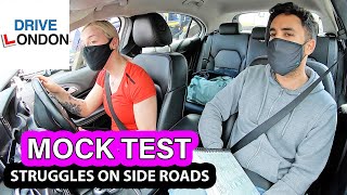 Learner Driver Struggles on Side Roads in her Mock Driving Test  UK Driving test  2021