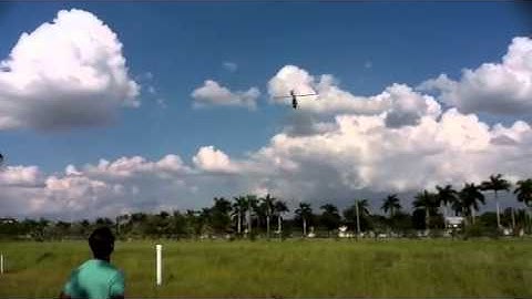 trex 550e 3gx short inverted flight