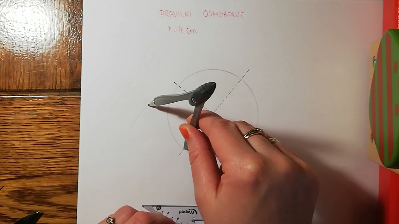 Konstrukcija pravilnog osmerokuta