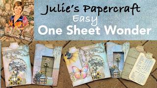 2 Easy One Sheet Wonders - 1 & 2 Pocket Junk Journal Tutorial