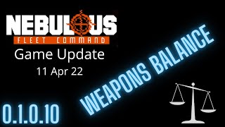Weapons Balance  | Game Update| NEBULOUS: Fleet Command