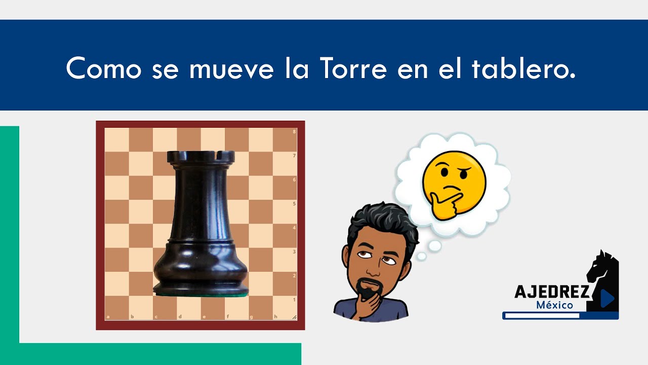 ️ Cómo se mueve la torre en el tablero de ajedrez.🏰 - YouTube