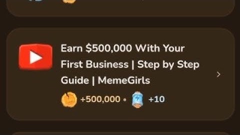 Memefi video code 2 Sep | Earn $500,000 with your first business video code