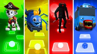 PAW Patrol Marshall Vs Rainbow Choo Choo Charles Blue  Vs Dark Speakerman Vs Tayo The Little Bus