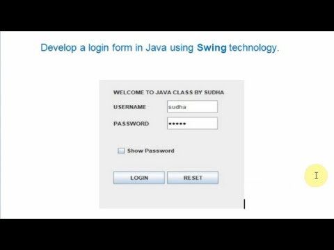 #108- How to create simple Login form in Java swing GUI||make a login GUI