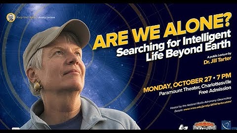 NRAO Jansky Lecture 2014: Dr. Jill Tarter, Are We Alone?