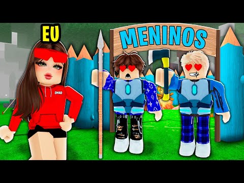 EU FINGI SER MENINA e INVADI A BASE DOS MENINOS NO 99 NOITES NA FLORESTA