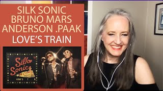 Voice Teacher Reacts to Bruno Mars Anderson .Paak - Silk Sonic - Love's Train (Con Funk Shun Cover)