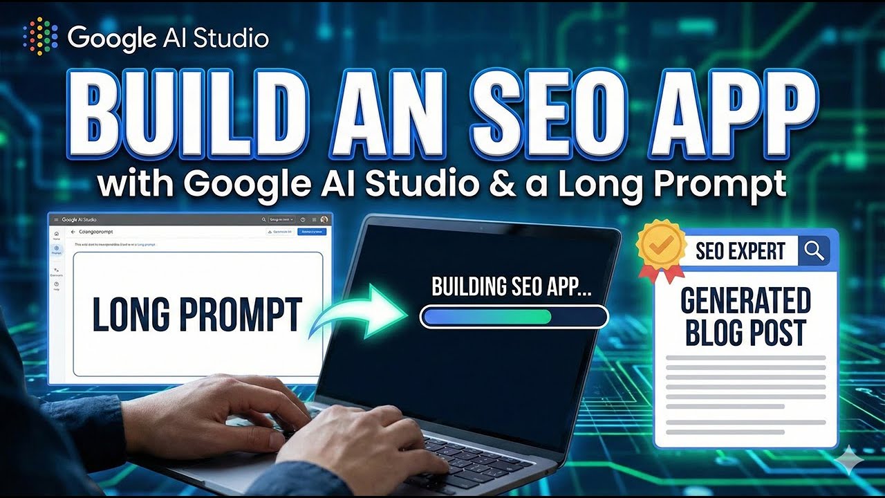 I Built an SEO Expert Blog Writer App Using Just Google AI Studio Prompts (No Code Required!)