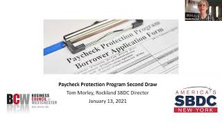 Paycheck Protection Program Second Draw by Tom Morley Rockland SBDC Director