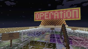 Minecraft custom map board game "Operation" Mini game