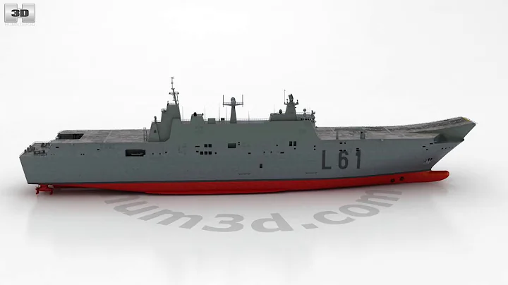 Juan Carlos I amphibious assault ship 3D model by 3DModels.org