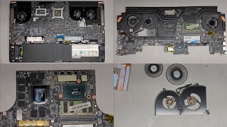 MSI GS75 Stealth 8SF018CA Disassembly RAM SSD Hard Drive Upgrade Battery Replacement Fan Repair