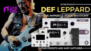 Def Leppard style AMPERO 2 Stage and Stomp - Guitar preset Liveplayrock #ampero #liveplayrock