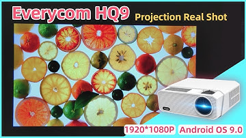 Everycom HQ9 Highest brightness projector｜8000 lumens｜1920*1080｜Android 9.0