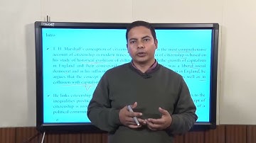 Lecture 1: T H Marshal & liberal conceptions of Citizenship legal equal member #CH25SP #swayamprabha