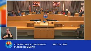 May 20, 2025 - 10am Committee of the Whole