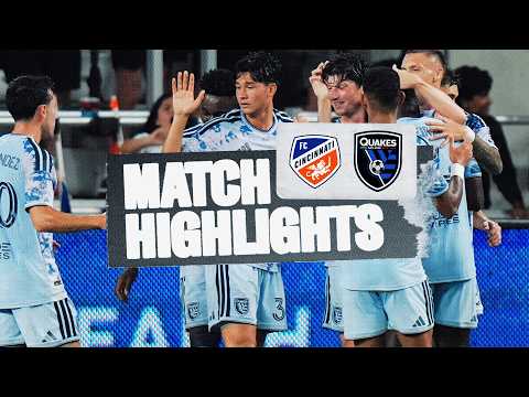 MATCH HIGHLIGHTS: FC Cincinnati vs San Jose Earthquakes | August 1, 2026