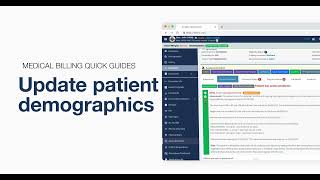 How to update patient demographics