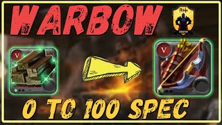 Crafting Expert's Warbow 0 TO 100 SPEC Albion Online
