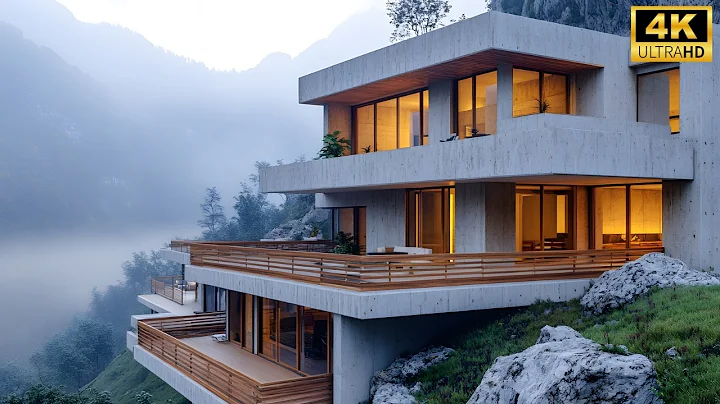 Experience Nature: Beautiful Rustic Concrete Homes on Mountain Terrain