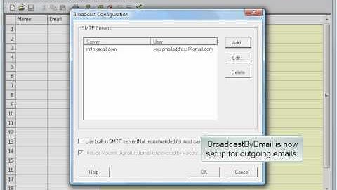 How to Setup Gmail w/ Voicent BroadcastByEmail