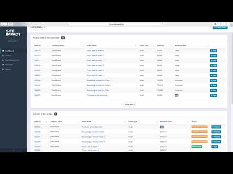 OMS - Dashboard Overview