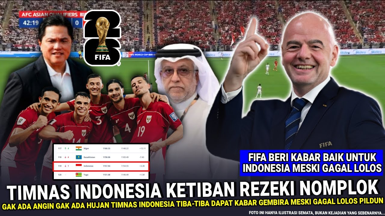 🔴 FANS TIMNAS AUTO SUMRINGAH!! diluar Dugaan FIFA LAKUKAN HAL INI Usai Timnas Indo Gagal LolosPildun