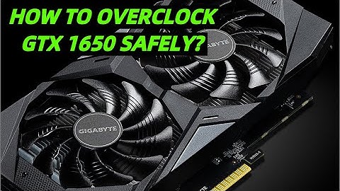 how to overclock gtx 1650 safely