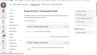 Creating Exam Question Pool in Canvas from Multiple Question Banks
