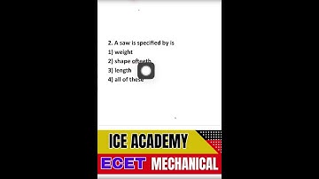 Mechanical MCQs for ECET 2026 🚀 | Q - 41 Strategy to Achieve Top Rank!,#ecet2026